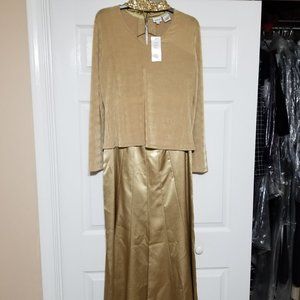 Mother Of The Bride Gold 2 Piece Gown